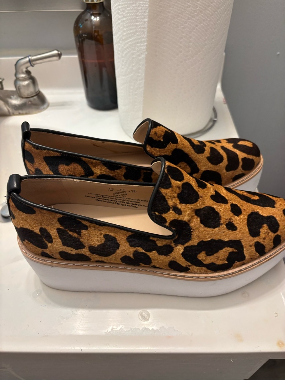 Leopard Print Slip-On Platform Sneakers - Women DKNY…Western or Bohemian…